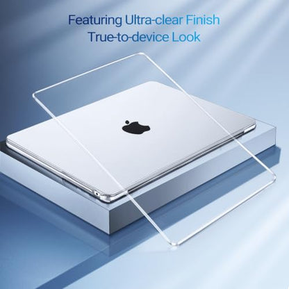MOSISO Compatible with MacBook Air 15 inch Case M5 2026 M4 M3 M2 2025-2023 | A3448 A3241 A3114 A2941, Scratch-Resistant Protective Hard Shell Case&Keyboard Cover&ScreenFilm&Pouch, Crystal Clear - color: Crystal Clear