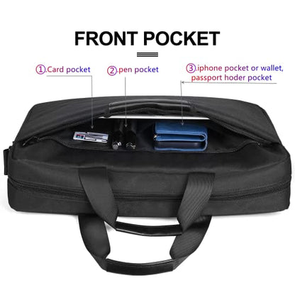 Premium Black,17.3-18.4Inch Laptop Briefcase with Cross-Body Shoulder, DVD Player bag,Painting board bag，Laptop case Fits Dell, HP, ASUS,MacBook Pro, 3-layer Design,Durable,LIGHTWEIGHT