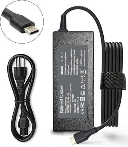 Universal 65W 45W USB C Laptop Charger for Lenovo Thinkpad/Yoga/Chromebook ADLX65YDC2A for HP Elitebook Spectre Chromebook x360,Elite x2 for Dell Chromebook Latitude xps 13 Series AC Adapter