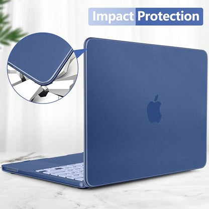 Matte Frosted Compatible with MacBook Neo 13 Inch 2026 (Model A3404 | A18 Pro Chip) | Anti-Crack & Scratch & Fingerprint | 100% Match Official Color Indigo - color: Matte Indigo Clear