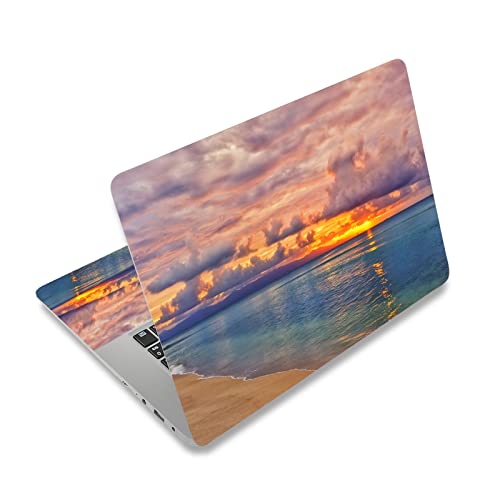 Laptop Skin Vinyl Sticker Decal, 12" 13" 13.3" 14" 15" 15.4" 15.6 inch Laptop Skin Sticker Cover Art Decal Protector Fits HP Dell Lenovo Compaq Apple Asus Acer (Sunset Glow) - color: Sunset Glow
