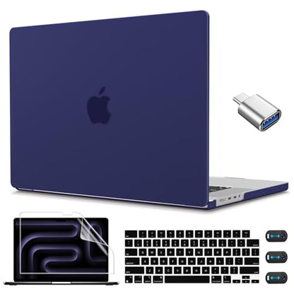 CISSOOK Case Compatible with MacBook Pro 14 inch M5 M4 M3 M2 M1,Hard Shell Case Keyboard Cover for MacBook Pro 14 A3434 A3112 A3185 A3401 A2918 A2992 A2779 A2442, Matte Navy Blue - color: Matte Navy Blue