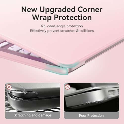 EooCoo for MacBook Neo Case 13 inch 2026, Scratch Resistant, Matte Blush | 4 in 1 Kit, Durable, Easy Snap-On, Stays New, Model A3404 (A18 Pro Chip) - color: Matte Blush