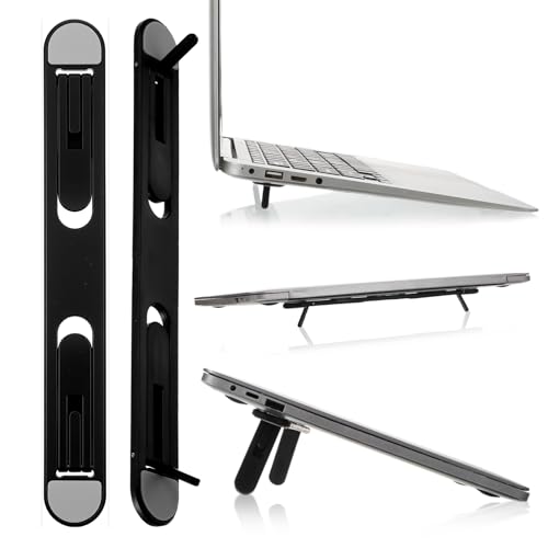 Foldable Keyboard Riser Stand, Self-Adjusting Laptop Feet with Dual Angles Small Computer Stand Portable PP Computer Keyboard Lift for Desk