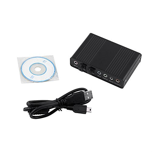 USB Audio Adapter External Sound Card with SPDIF Digital Audio Sound Cards 6 Channel 5.1 Surround USB Sound Card with Line in External Sound Card Exwindows 10