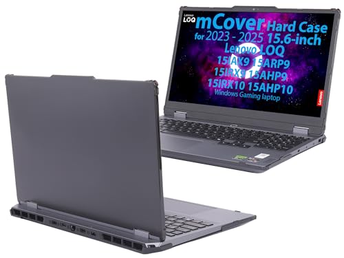 mCover Case ONLY Compatible for 2023-2025 15.6" Lenovo LOQ 15IAX9 15ARP9 15IRX9 15AHP9 15IRX10 15AHP10 Series Windows Computers (NOT for Other Lenovo Models)- Black - color: Black