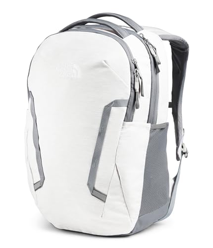 The North Face Women's Vault Everyday Laptop Backpack - Commuter Travel Bag, Water-Repellent, Spacious Main Compartment, TNF White Metallic Mélange/Mid Grey-NPF, One Size - color: Tnf White Metallic Mélange/Mid Grey-npf