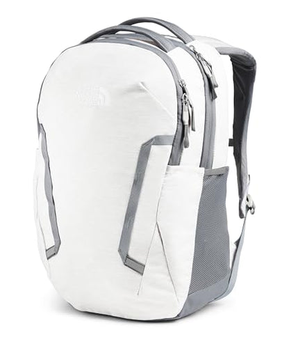 The North Face Women's Vault Everyday Laptop Backpack - Commuter Travel Bag, Water-Repellent, Spacious Main Compartment, TNF White Metallic Mélange/Mid Grey-NPF, One Size - color: Tnf White Metallic Mélange/Mid Grey-npf