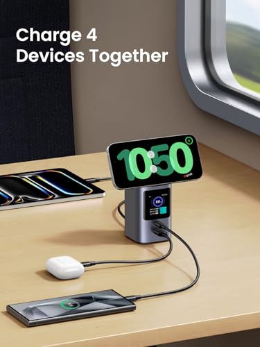 UGREEN Nexode 20000mAh 145W Qi2 Wireless 2C1A Power Bank for MacBook | Qi2 15W wireless, 2C1A ports, TFT display, 72Wh. MagSafe compatible. Charges iPhone 17/16, MacBook