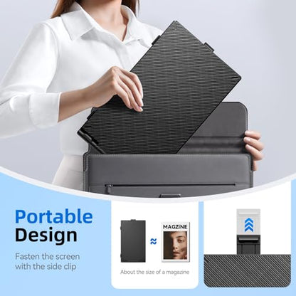 Laptop Screen Extender 1.8lbs 14.1" - Ultra-Light & Ultra-Slim 1080P FHD IPS Dual Portable Monitor for 13"-17.3" Laptops Plug & Play Travel Extra Screen Compatible with Wins/Mac/Android/Chrome - size: 14.1"
