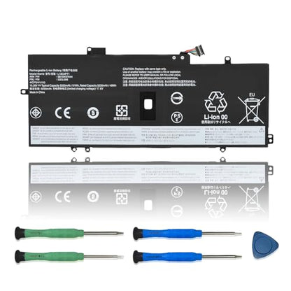 L18C4P71 L18L4P71 L18M4P72 Laptop Battery Replacement for Lenovo ThinkPad X1 Yoga 4th 5th Gen/X1 Carbon 7th 8th Gen Series SB10K97643 02DL006 02DL005 02DL004 SB10K97642 SB10K97644 15.4V 51Wh - size: 9.72*3.68*0.24inch L18L4P71