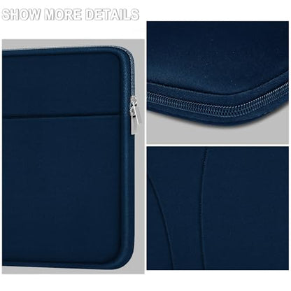 Laptop Sleeve 14 inch, Slim Traveling Laptop Case Cover with Zippered Pocket, Shockproof Protective Carrying Briefcase Computer Bag for 14" MacBook Air/Pro, HP, Dell, Lenovo, Acer, Deep Blue - color: Deep Blue, size: 14 inch