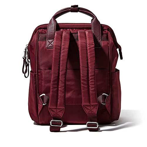 Baggallini Soho Backpack - Travel Laptop Backpack for Women - Lightweight Water-Resistant Luggage Bag, Dark Cherry - color: Dark Cherry