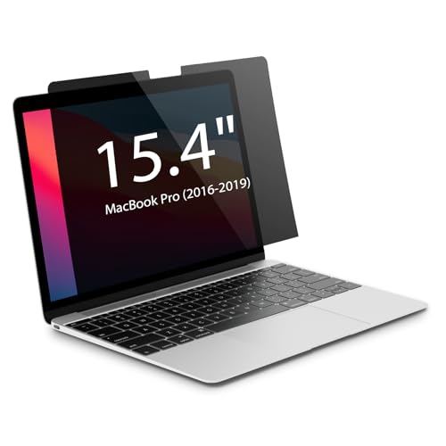 Magnetic Privacy Screen for MacBook Pro 15 inch (2016-2019), Model A1707, A1990, Detachable Screen Protector, Blue Light Blocking, Anti Glare Protector and Privacy Filter Shield - size: Macbook Pro 15 inch