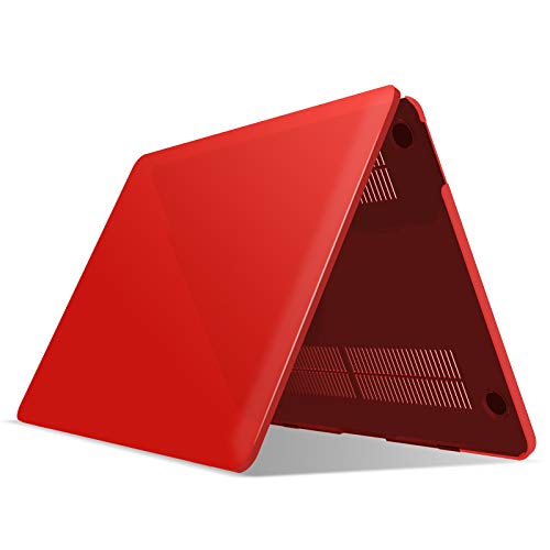 IBENZER Compatible with MacBook Pro 13 Inch Case M2 M1 2026 2025 2024 2023 2022 A2338 A2289 A2251 A2159 A1989 A1706 A1708, Hard Shell Case & Keyboard Cover for Mac Pro 13, Red, T13RD+1 - color: Red