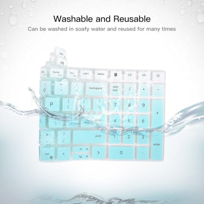 Keyboard Cover for 2025 Dell 16 Plus Laptop DB16250, Dell 16 Plus 2-in-1 Laptop DB16255 DB06250, Dell Inspiron 16 5640 5645, Dell 16 Laptops DC16250 DC16251 Keyboard Protector Skin, Ombre Mint - color: Ombre Mint