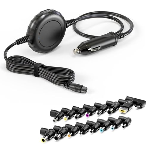 Belker 100W 90W 65W USB C Universal Laptop Car Charger with 16 Tips | for HP Dell Asus Lenovo Samsung MacBook Pro Air Google Chromebook Ultrabook Notebook Power Supply