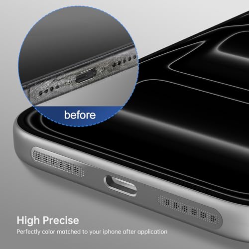8PCS iPhone 17 Pro Max Speaker Dust Cover Protector Compatible with iPhone 17 Pro Max Earpiece Speaker Mesh Anti Dust Adhesive Sticker, iPhone 17 Pro Max Accessories, Silver - color: Silver