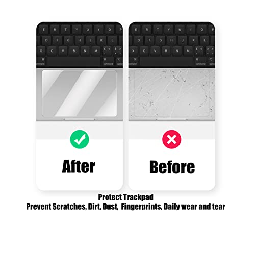 Se7enline Compatible with MacBook Air 13.6 Inch Touchpad Protector Trackpad Cover Unti-Scratch Smooth Surface Unti-Water for 2024 2023 2022 M2/M3 Model A2681/A3113, Transparent, (2-Pack) | 2 Pack Touchpad Protector Unti-Scratch Smooth Surface Waterproof f