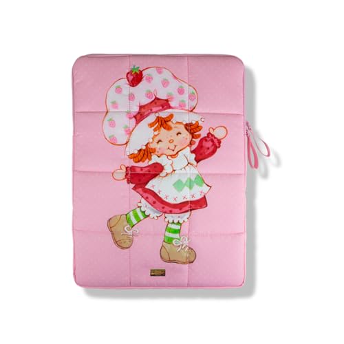 Sonix | Puffy Laptop Sleeve | 15-16 Inch, Quilted Pillow Puffer Laptop Carrying Case, Computer Sleeve | Strawberry Shortcake Vintage - color: Strawberry Shortcake Vintage