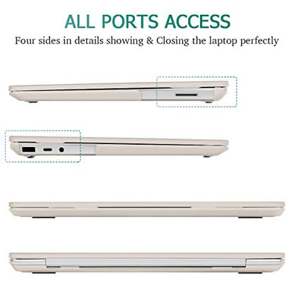 May Chen Compatible with Microsoft Surface Laptop Go 3 Go 2 Go 1 12.4 Inch Model 1943 2013 (2023 2022 2020 Release), Plastic Hard Shell Case with Screen Protector + Keyboard Cover + Dust Plug, Stone - color: Stone