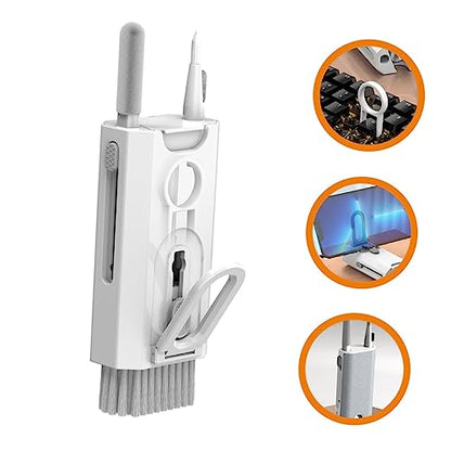 Multifunctional Cleaning Kit for Electronics Includes Keyboard Screen Brush and Headset Cleaning Tools Compact and Portable for Laptops Phones and Headphones