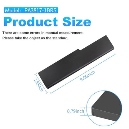 PA3817U-1BRS Battery for Toshiba Satellite P755 P745 L755 L755D L775 L775D | L745 L655 L675 L645 C655 C675 A655 M645 Series P745-S4320 L755-S5153 L655-S5097 L675D-S7104 PA3818u-1BRS PABAS228