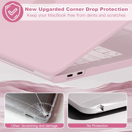 Compatible with MacBook Neo 13 inch Case 2026, Ultra-Thin Hard Shell Case with Keyboard Cover & Screen Protector, Anti-Scratch Matte Finish Accessories Kit, Baby Pink - color: Baby Pink