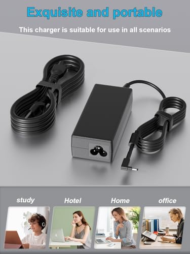 65W 45W AC Charger Compatible with Acer Aspire 3 5 15 14 A315 A314 A317 Vero/Go/Spin 14 15 R15 R14 R13 a315-58 a315-59 a315-24pt a315-23 a315-57 a315-35 a315-34 a315-24p Laptop
