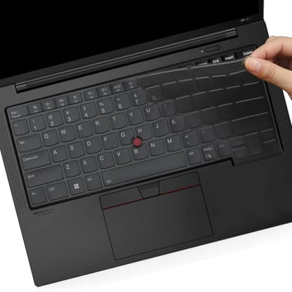 Keyboard Cover for Lenovo Thinkpad x1 Carbon Gen 11/10 14", ThinkPad T14 T14s L14 P14s Gen 4/Gen 3, ThinkPad X1 Yoga Gen 8/7, E14 Gen 5 (Not Fit T14 L14 P14s Gen 6/5/2/1, E14 Gen 7/4/3)-Tinted TPU - color: Tinted-TPU