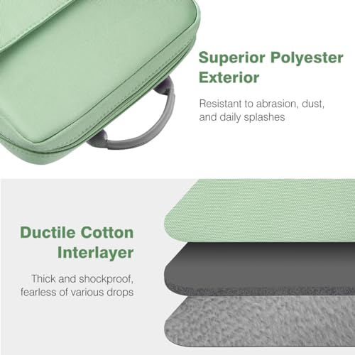 Dadanism 9-11 Inch Tablet Sleeve Bag Carrying Case with Shoulder Strap | Fits iPad (A16) 11", iPad 10th Gen 10.9", iPad Air M4/Pro M5 11", iPad 9/8/7th 10.2", Galaxy Tab A11+ Plus 11", Dark Green - color: Dark Green, size: 9-11 Inch