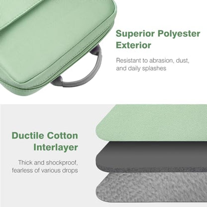 Dadanism 9-11 Inch Tablet Sleeve Bag Carrying Case with Shoulder Strap | Fits iPad (A16) 11", iPad 10th Gen 10.9", iPad Air M4/Pro M5 11", iPad 9/8/7th 10.2", Galaxy Tab A11+ Plus 11", Dark Green - color: Dark Green, size: 9-11 Inch