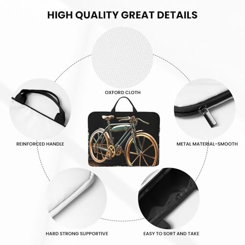 14 Inch Laptop Sleeve Case Waterproof Lightweight Laptop Case Bag Bike Travel Laptop Bag With Handle Briefcase Messenger Bag For Women Men