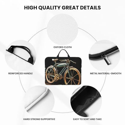 14 Inch Laptop Sleeve Case Waterproof Lightweight Laptop Case Bag Bike Travel Laptop Bag With Handle Briefcase Messenger Bag For Women Men