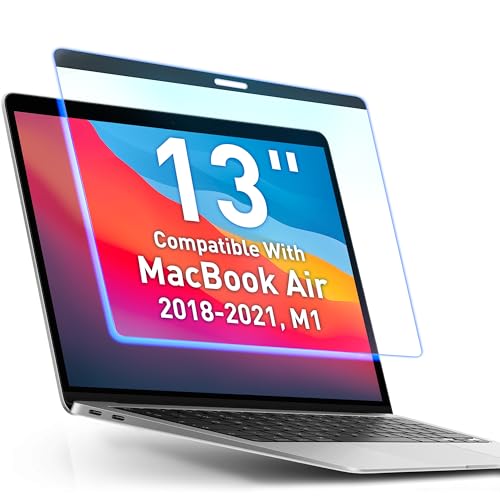 VINTEZ Magnetic Blue Light Screen Protector Compatible With MacBook Air 13" 2018, 2019, 2020, 2021, M1 Anti Blue Light Blocking Filter for Laptop - color: Blue Screen for MacBook, size: For MacBook Air 13" (2018-2021, M1)