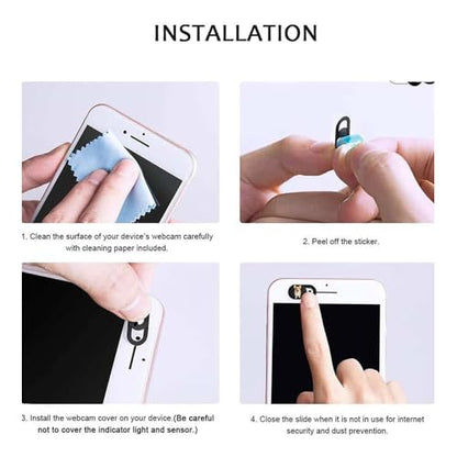 Laptop Camera Cover Slide - Camera Cover Protector Privacy for Laptop and Computer, 0.75 * 0.35 inch Webcam Cover Slide Camera Blocker (6 pcs)
