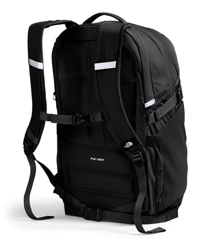 The North Face Router Everyday Laptop Backpack - Daypack, Water Repellent, Laptop Sleeve, Reflective Details, TNF Black/TNF Black-NPF, One Size - color: Tnf Black/Tnf Black-npf, size: One Size
