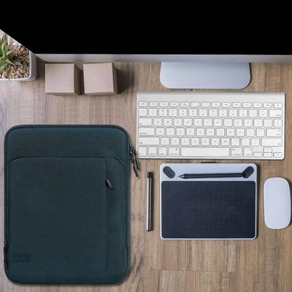 MoKo 13.3-14 Inch Laptop Sleeve Bag Carrying Case with Accessory Pocket | Fits MacBook Pro 14-inch M3/M2, MacBook Pro 13-inch M2/M1, MacBook Air 13.6-inch M2 and Surface Pro 9/8 13-inch, Indigo - color: Indigo, size: 13.3-14 Inch