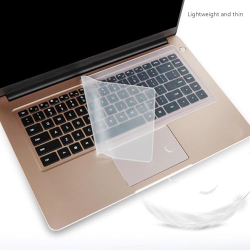 Universal Keyboard Cover for 13.3" 14" inch Laptop Notebook Ultra Thin Silicone Waterproof Dustproof Keyboard Protector Skin, Clear (Size:12.2" x 5.07")