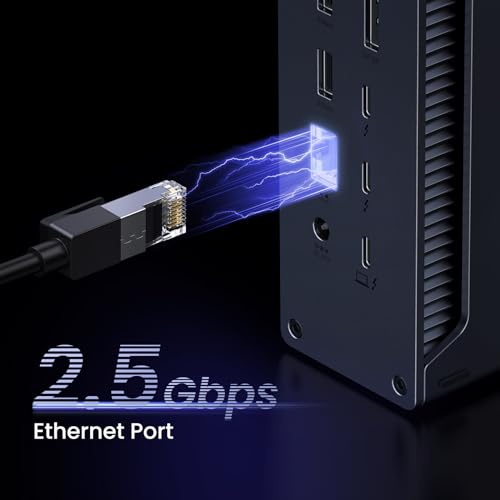 UGREEN 13-in-1 Thunderbolt 4 Docking Station, Dual 4K@60Hz, 2.5G Ethernet | 3xTBT4 40Gbps, Single 8K@30Hz, 90W Host Charging, SD/TF 4.0 312MB/s, TBT4 Dock for MacBook and Windows Laptop,Revodok Max 213