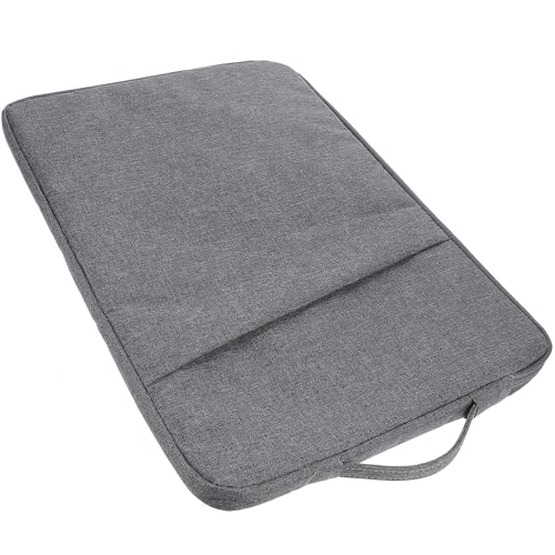 Luxshiny Shockproof Laptop Sleeve Bag for 15.6 Inch Notebook, Portable Travel Laptop Case with Sturdy Dark Gray Protective Cover and Tablet Holder for Outdoor Use