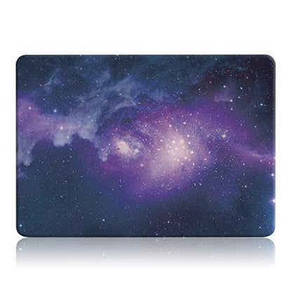 UESWILL Compatible with MacBook Air 13 inch M5 M4 M2 M3 Case 2022-2026 Model A3449 A3240 A3113 A2681, Galaxy Pattern Hard Shell Cover for Mac Air 13.6 + Microfiber Cloth, Nebula/Purple - color: Pattern-Nebula/Purple, size: MacBook Air 13" (M2 M3 M4 M5)