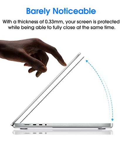 amFilm Screen Protector for MacBook Pro 14.2'' M5/M4/M3/M2/M1 Chip | Scratch Protection, Easy to Instllation & Bubble Free, HD Clear, Ultra Thin (Regular 14.2 inch) - size: Regular 14.2 inch