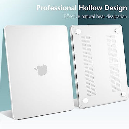 for MacBook Air 15 Inch Case M5 M4 M3 M2 (2026-2023) A3448 A3241 A3114 A2941, Protective Hard Shell Cover Compatible with Touch ID & Liquid Retina Display - Matte Clear - color: Matte Clear