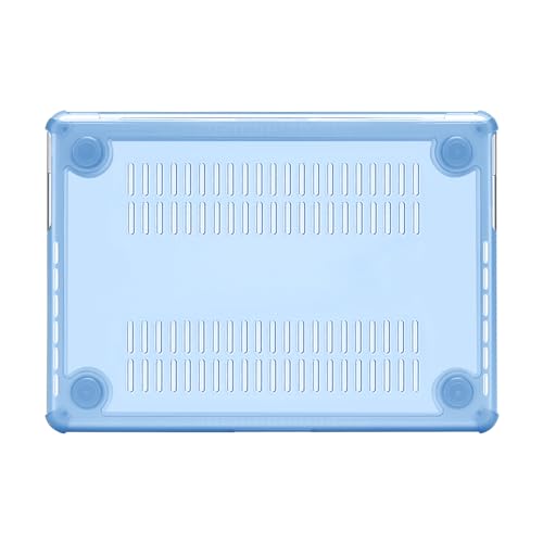 MOSISO Compatible with MacBook Pro 14 inch Case M5 M4 M3 M2 M1 2026-2021 | 3 in 1 Kit Anti-Crack Hard Shell with TPU Bumper, A3427 A3426 A3434 A3112 A3185 A3401 A2918 A2992 A2779 A2442, Air Blue - color: Air Blue