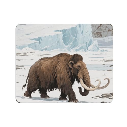Desk Pad Mat Mammoth Print Non-Slip Desk Mats Desk Protector for Office Home Lap Desk Laptop and Desktop Gift for The Holidays