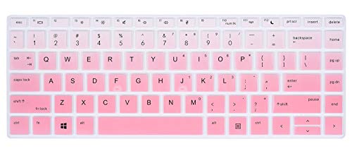Keyboard Cover for HP ProBook 440 445 G5 G6 G7 G8 14", HP ProBook x360 440 G1 14, HP ProBook 640 G4 G5 G7 G8 14, HP ProBook 430 G5 Notebook Protective Skin(Not Fit ProBook 440 445 G11), Ombre Pink - color: Ombre Pink