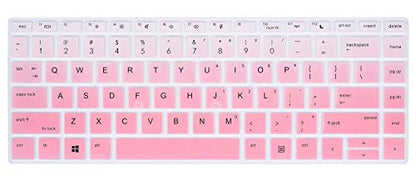 Keyboard Cover for HP ProBook 440 445 G5 G6 G7 G8 14", HP ProBook x360 440 G1 14, HP ProBook 640 G4 G5 G7 G8 14, HP ProBook 430 G5 Notebook Protective Skin(Not Fit ProBook 440 445 G11), Ombre Pink - color: Ombre Pink
