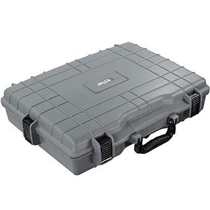 Eylar Large 22 inch Protective, Camera, Tools, Equipment Laptop Hard Case Waterproof w/ 3 Layers Foam (Gray) - color: Gray