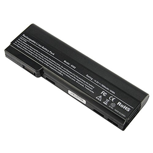 Futurebatt Laptop Battery 9Cell 7800mAh for HP EliteBook 8460P 8460W 8470P 8470W 8560P 8570P; HP ProBook 6360B 6460B 6465B 6470B 6475B 6560B 6565B 6570B Notebook, P/N CC06 QK642AA 628666-001 - size: 9 Cell